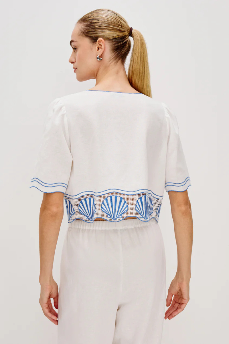 Rails Venice Shell Scallop Top back