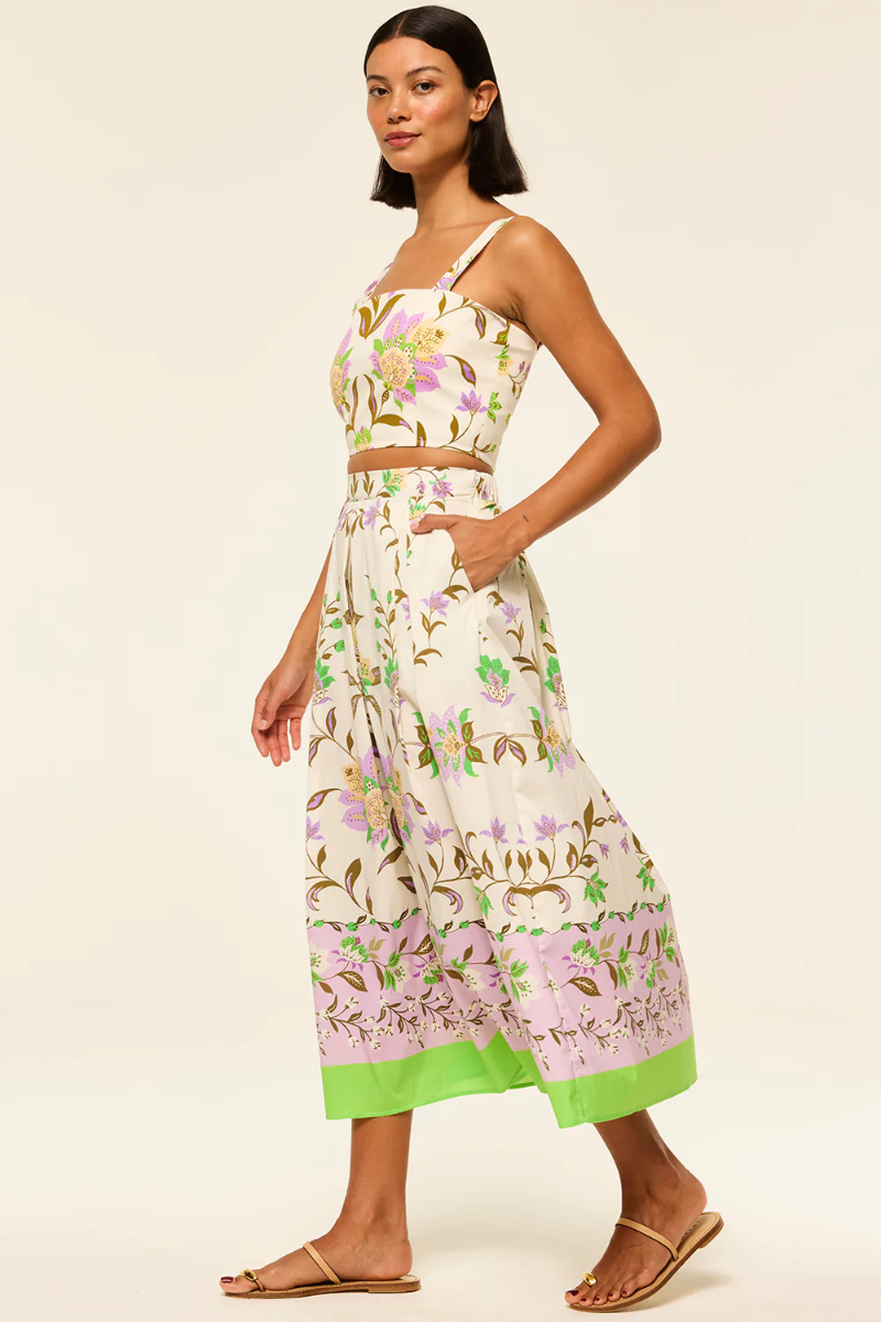 Misa Lois Sleeveless Crop Top full body side