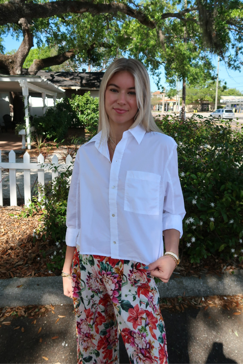 Amo Ruth Crop Shirt front view