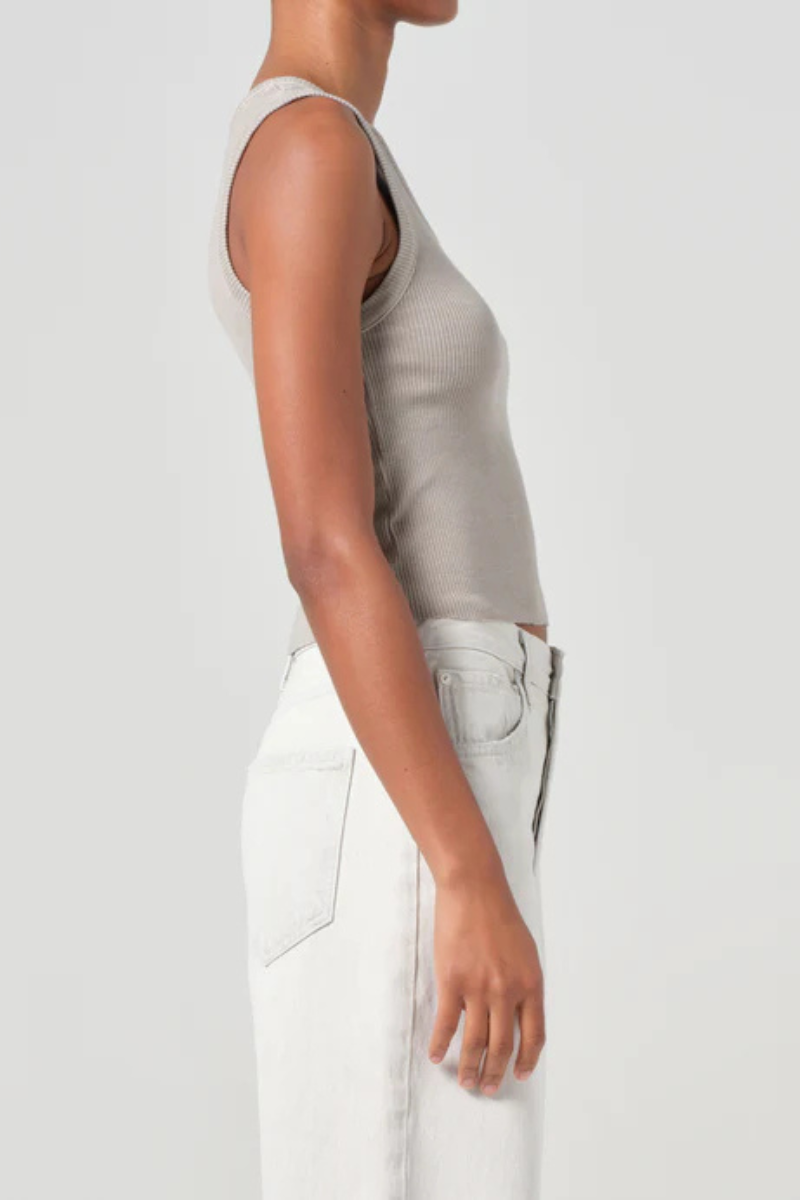 Agolde Shrunken Poppy Tank side