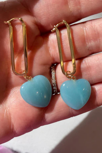Thatch Gemma Amazonite Earring in hand