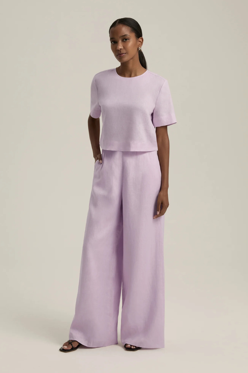 Favorite Daughter Wide Leg Linen Pant front