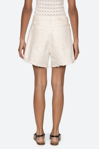 Sea Spencer Mended Denim Short back