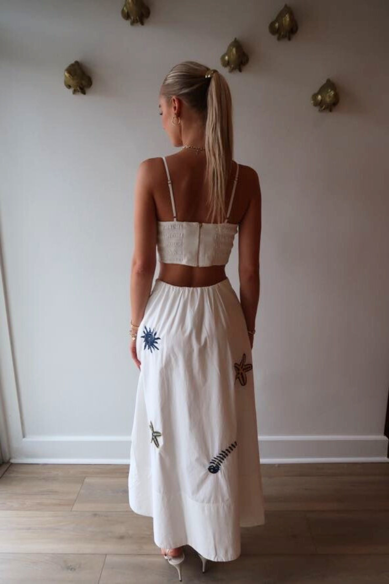 Cleobella Eden Ankle Skirt full body back