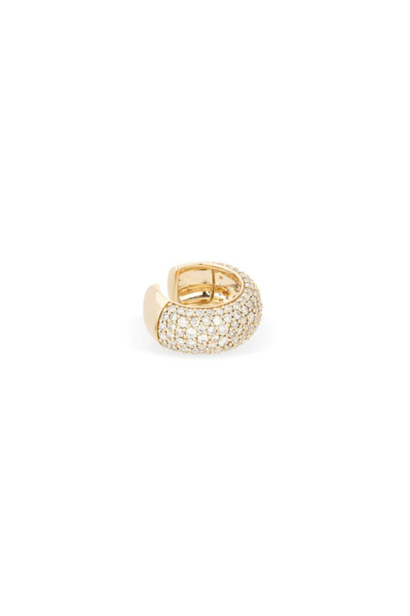 Adina Reyter Wide Pave Diamond Ear Cuff by itself