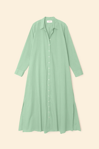 Xirena Boden Dress in Sage Leaf flat lay front