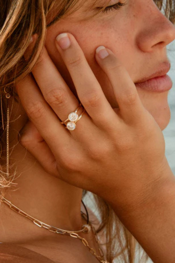 Thatch Dottie Ring on model