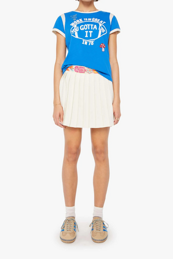 Mother the Boxy Goodie Inset Tee full body