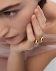Woman wearing Gravity Ring
