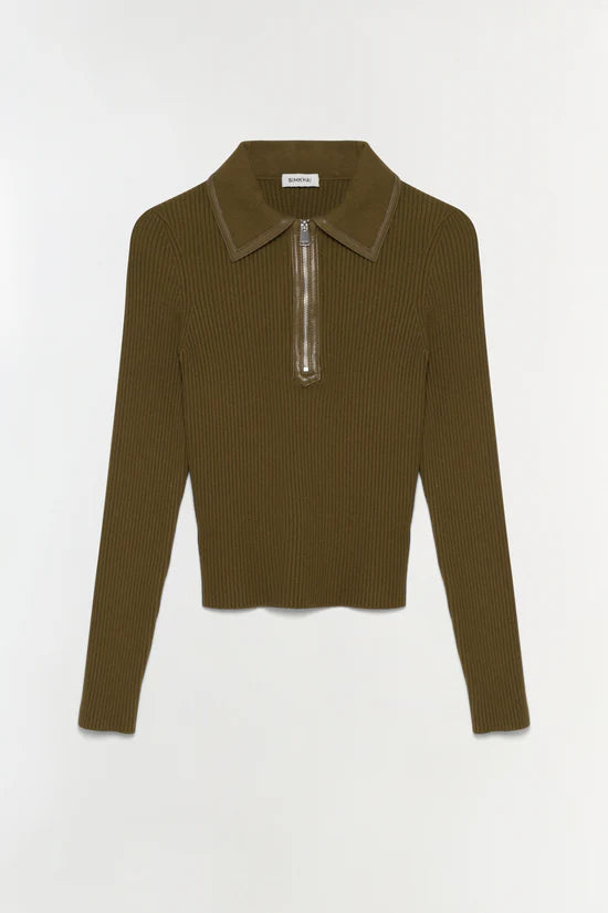 Livana Knit Combo Top by itself