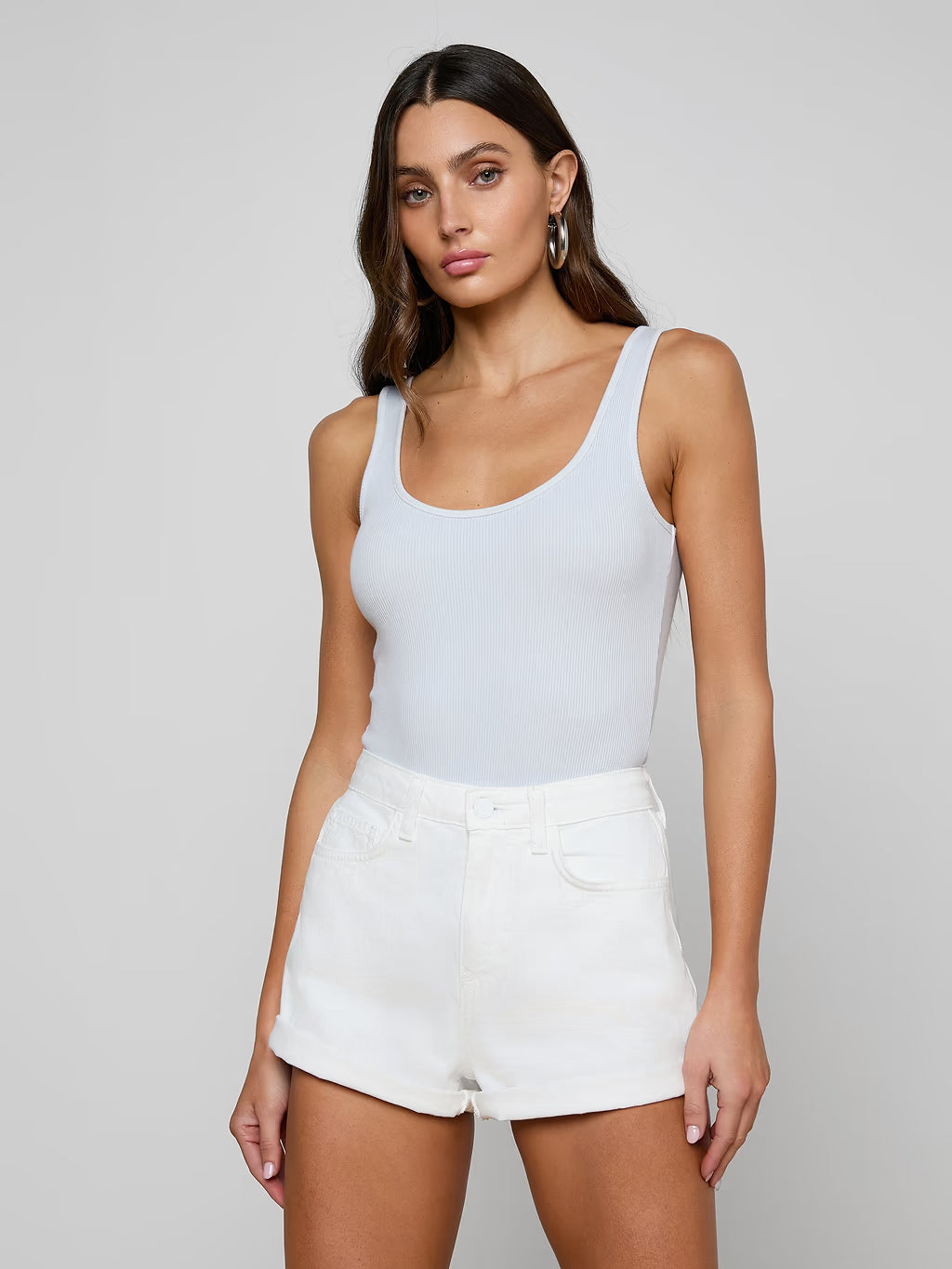 Nica Scoop Neck Bodysuit front