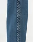 Booker Straight Leg Jean close up braid detail