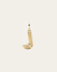 Groovy Diamond Initial Charm J by itself