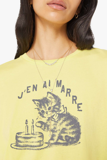 Mother the Lil Goodie Goodie Tee I'm Over It close up