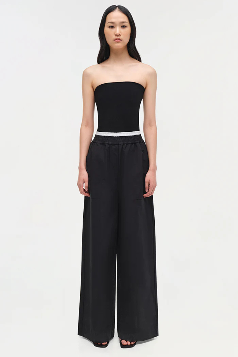 Simkhai Nicole Tube Top Black front