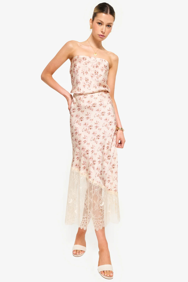 Cami NYC Prima Hammered Strapless Cami full body front