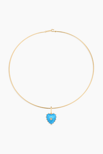 Thatch Isabel Howlite Charm on collar