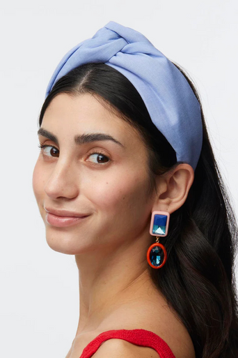 Lele Sadoughi Greta Cotton Headband on model