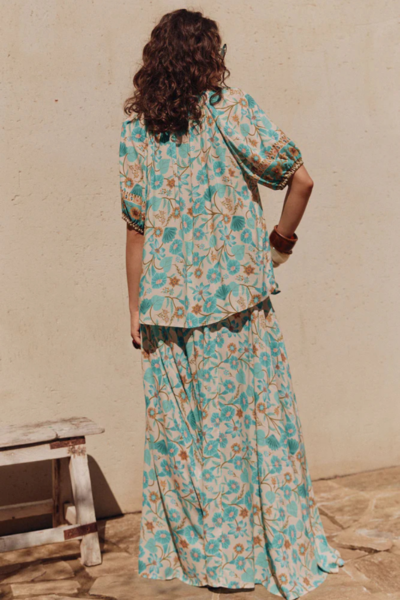 Spell Goldie Maxi Skirt back