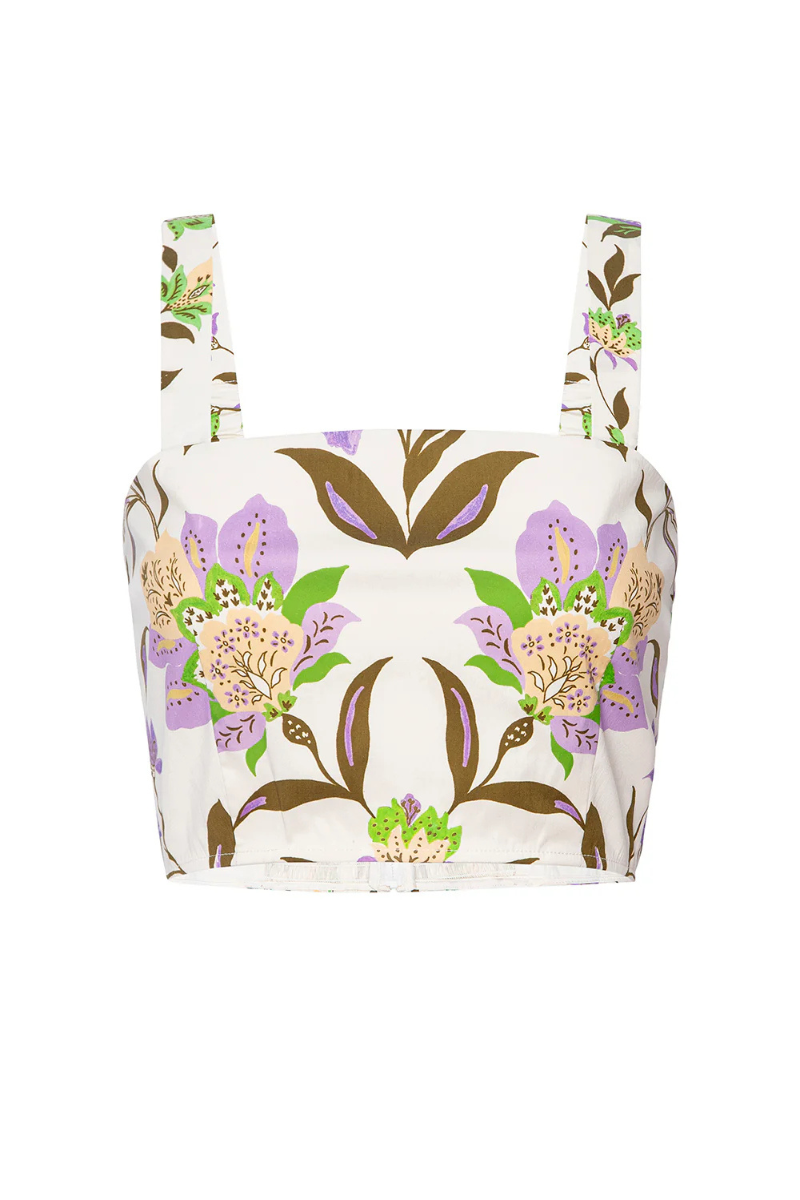 Misa Lois Sleeveless Crop Top by itself