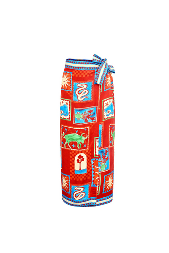 Hunter Bell Paloma Wrap Skirt by itself