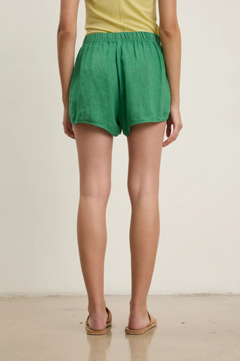 Velvet Jaden Woven Linen Short back