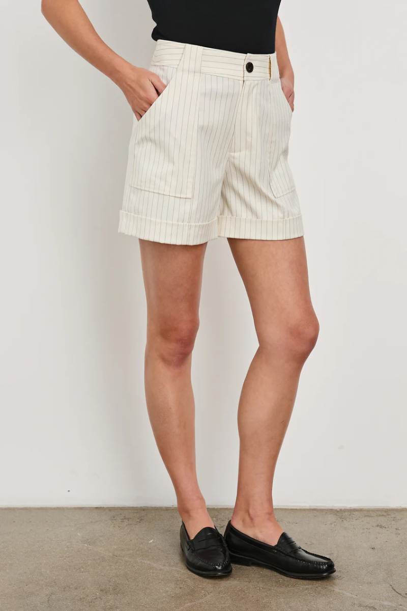 Rails Maryam Pinstripe Short hands in pockets