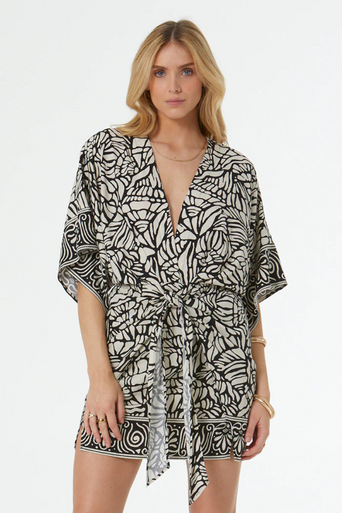YFB Willa Wrap Mini Dress close up