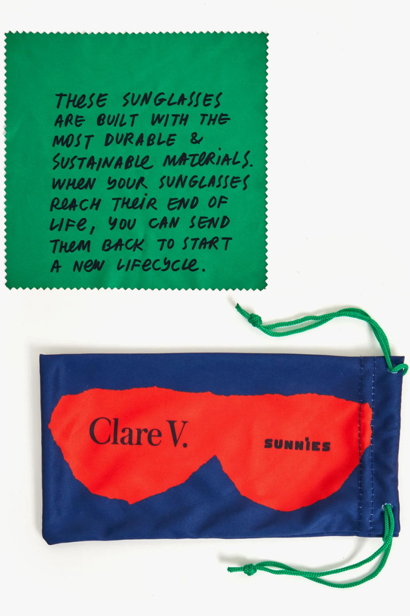 Clare V Julia Sunglasses bag and cloth