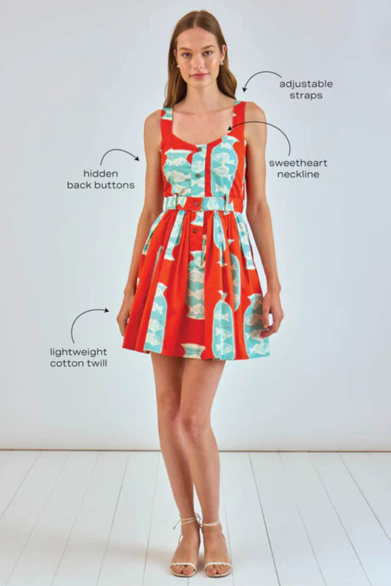 Hunter Bell Eileen Mini Dress with details