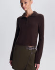 Sheridan Mini Skirt close up with burgundy polo