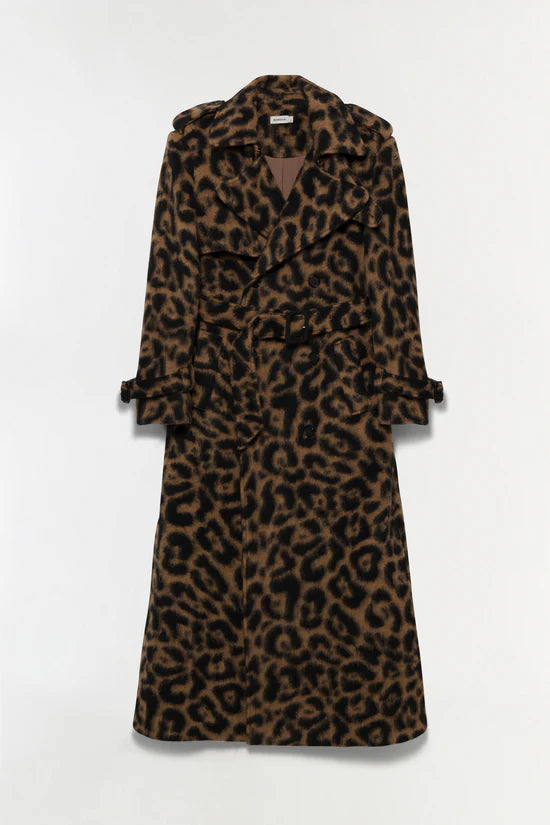 Rumi Belted Long Coat by itself