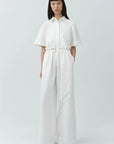 Rhea Cotton Wide Leg Pant full body front