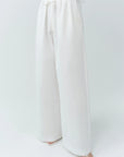 Rhea Cotton Wide Leg Pant close up front