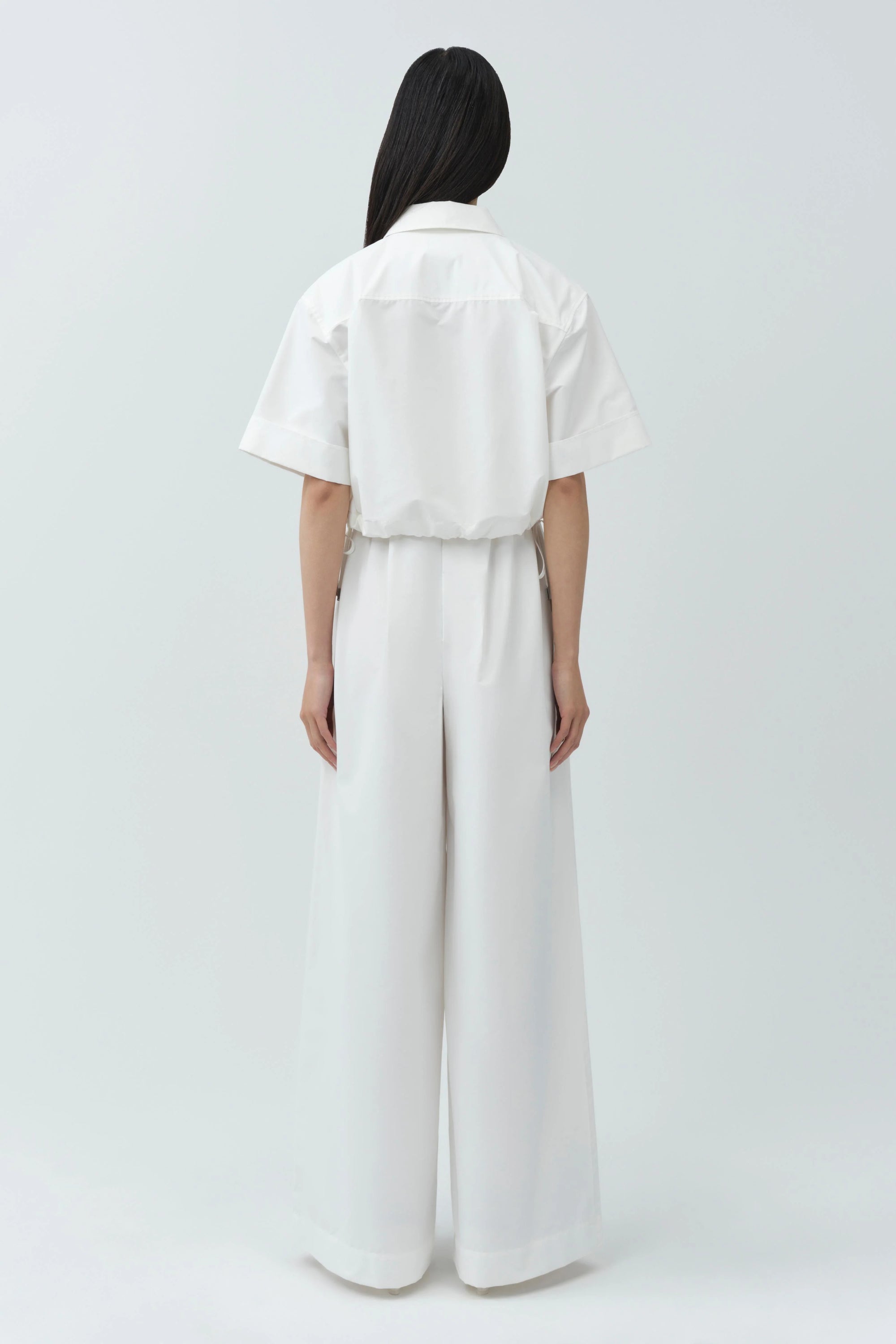 Rhea Cotton Wide Leg Pant full body back