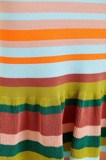 Essentiel Helove Stripe Knit Skirt close up stripe