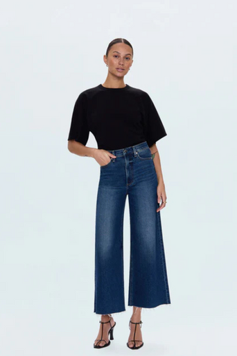 Pistola Lana Crop Jean Broadway front view
