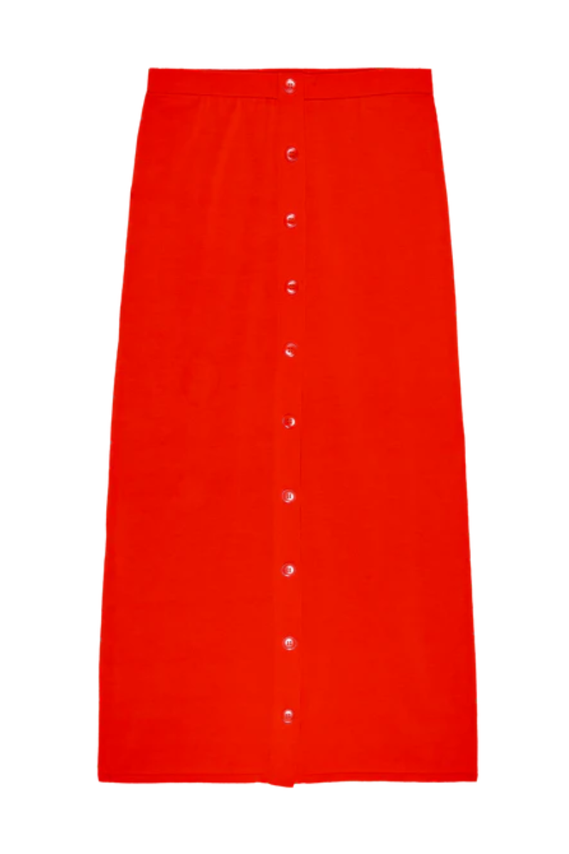 The Great the Button Front Sweater Skirt by itself