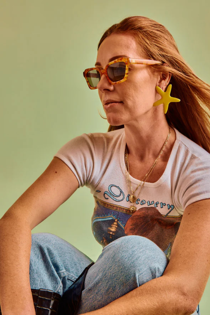 Sardine Demi Oh Honey Sunglasses side on model