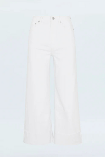Pistola Lana Crop Vivid White by itself