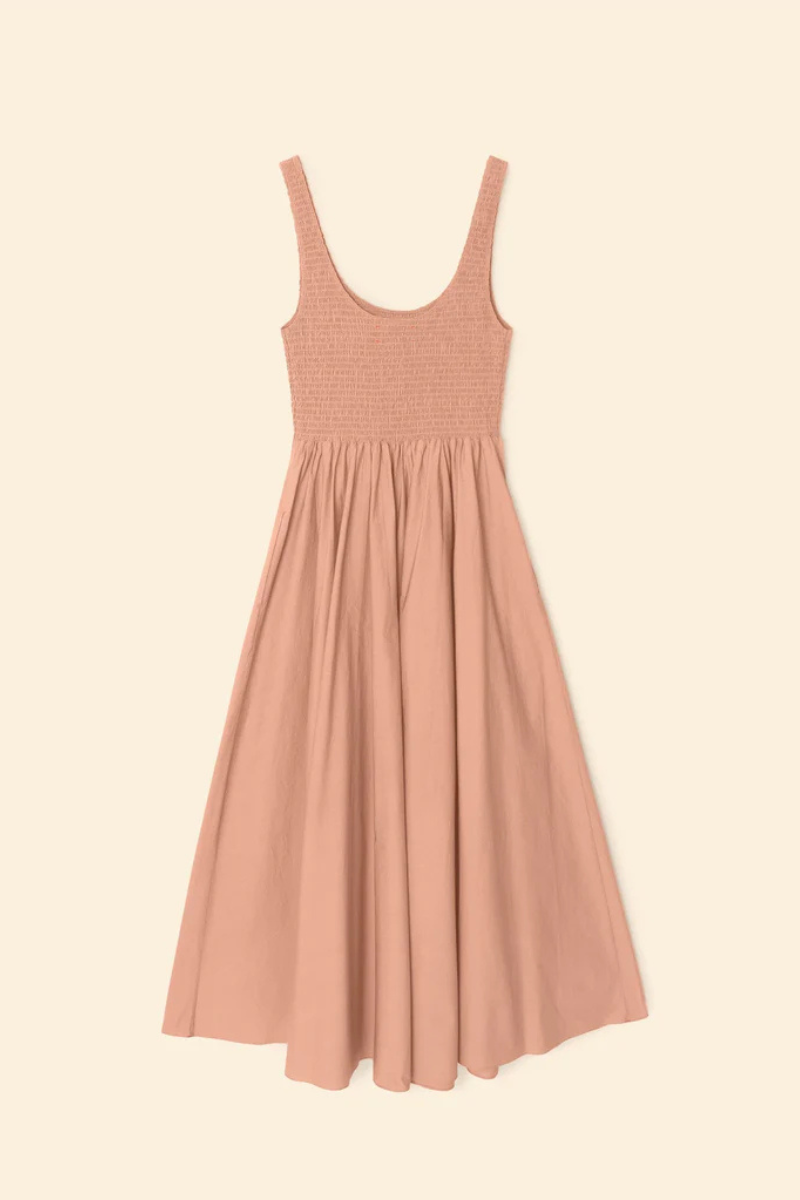 Xirena Cappuccino Florence Dress laid flat back