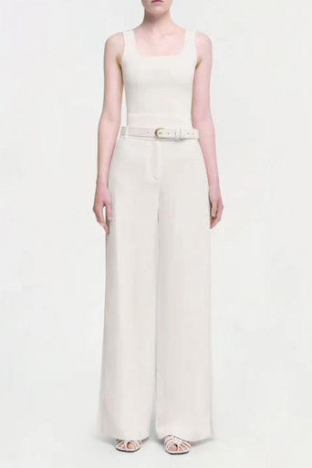 Simkhai Ramaina Tank Ivory full body