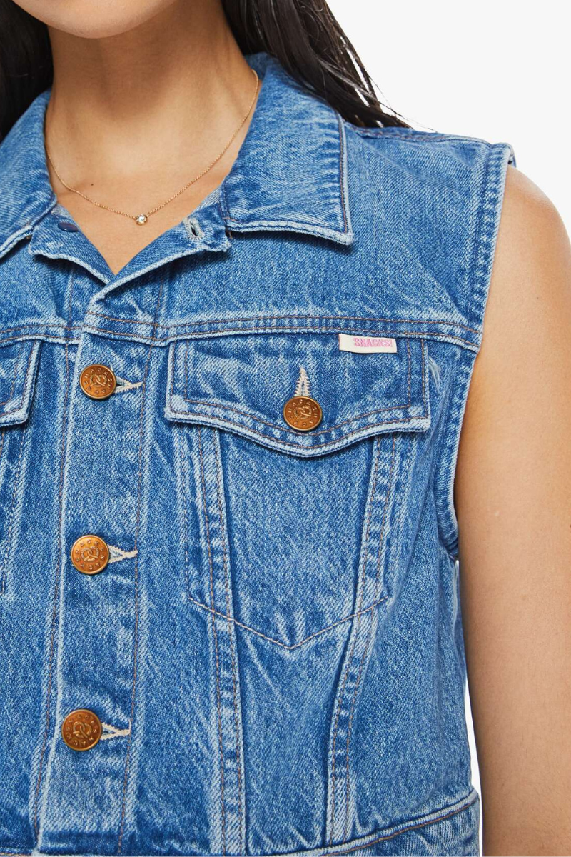 Mother the Chiclet Vest close up front