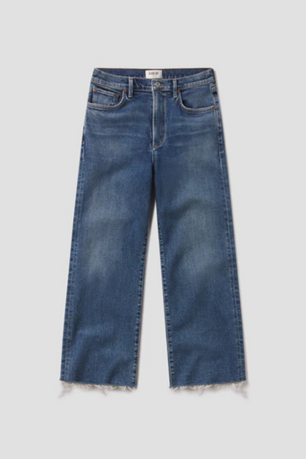 Agolde Harper Crop in Motion flat lay