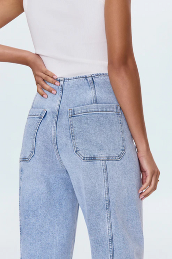 Pistola Blair Barrel Leg Jean close up back