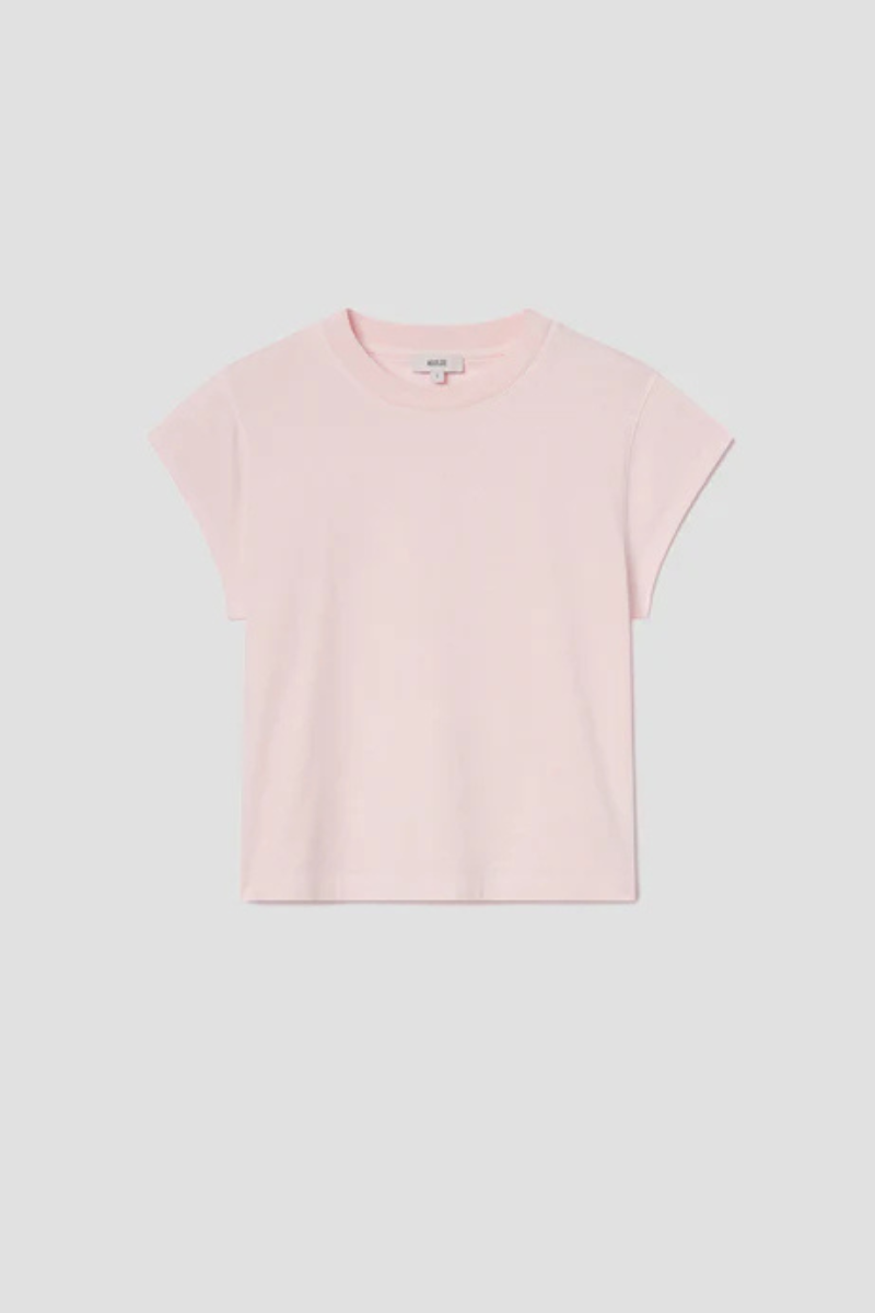 Agolde Bryce Cap Sleeve Tee Cosmos flat lay