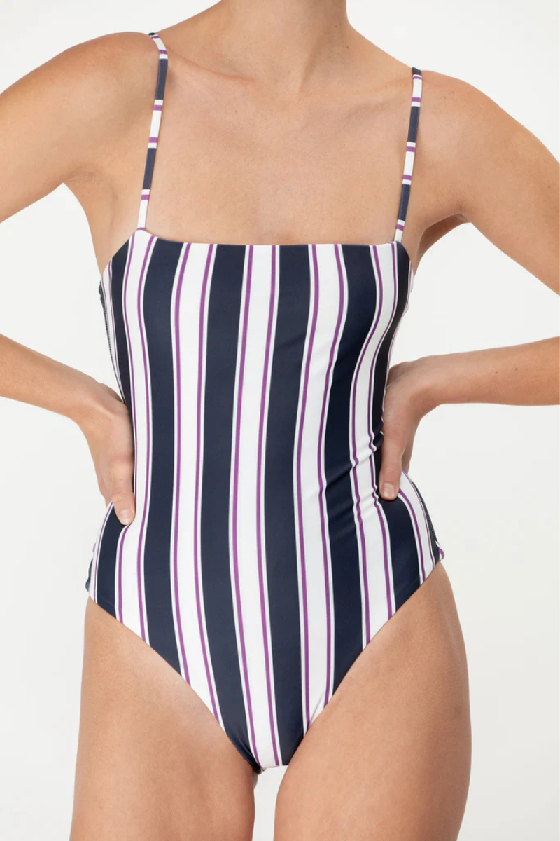 Mikoh Malta Stripe One Piece close up