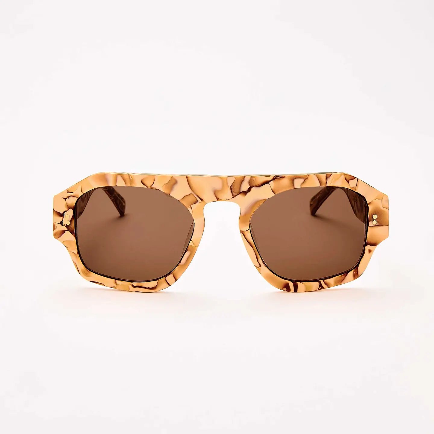 Louie Nice Nougat Aviator Sunglasses front