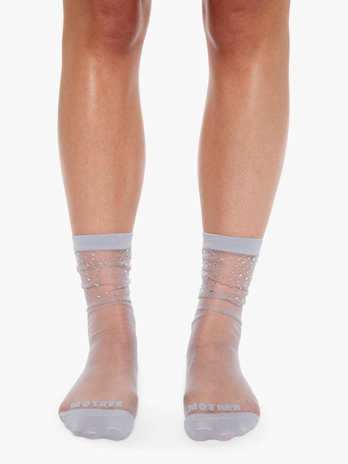 The Half Step Socks front view on model