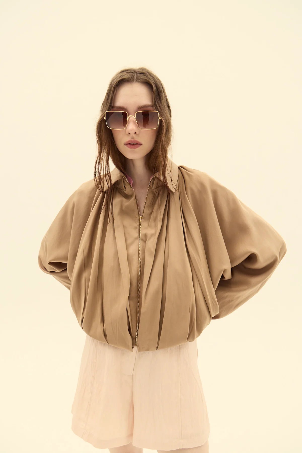 Paxos Short with brown jacket